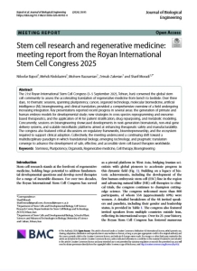 Official Meeting Report of the 21st Royan International Congress on Stem Cell Biology and Technology Published in a Q1 International Journal